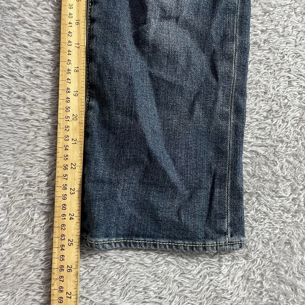 American Eagle Jeans Womens Size 10 Artist Low Rise Dark Wash Blue Denim Stretch - Picture 6 of 8